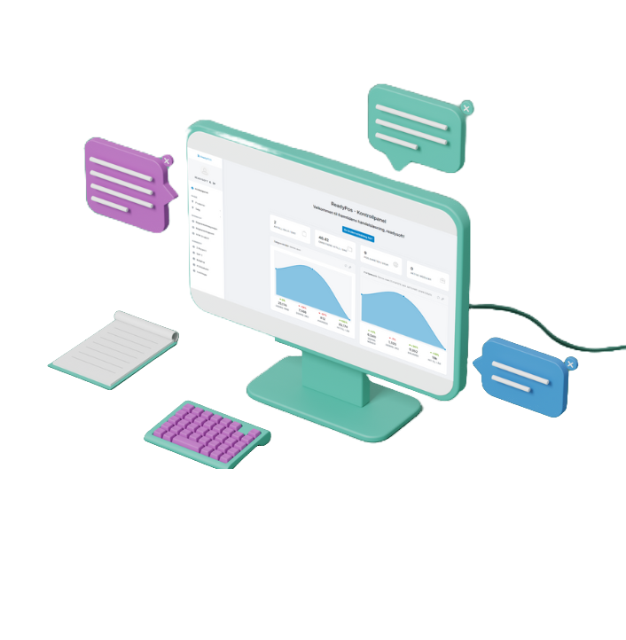 ReadySOFT er et <br>innovativt og nyskapende programvarehus.